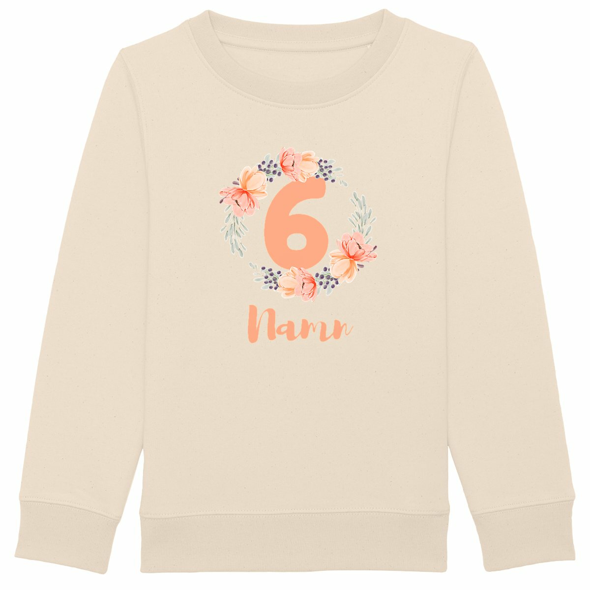 Flower Flow Peach | Ekologisk Tröja