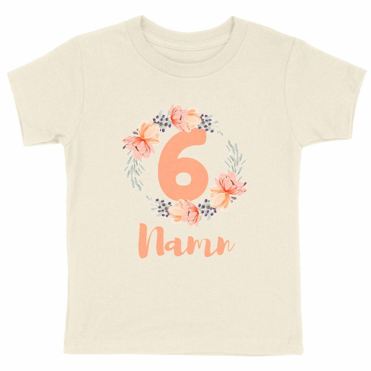 Flower Flow Peach | Ekologisk Tee