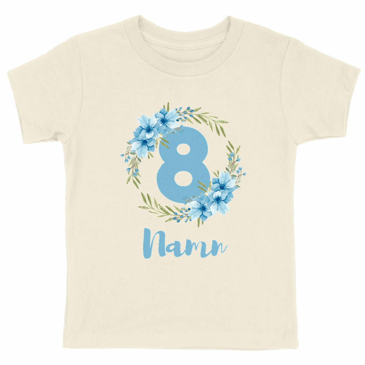 Flower Flow Blue | Ekologisk Tee