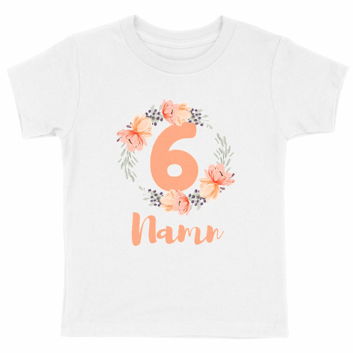 Flower Flow Peach | Ekologisk Tee