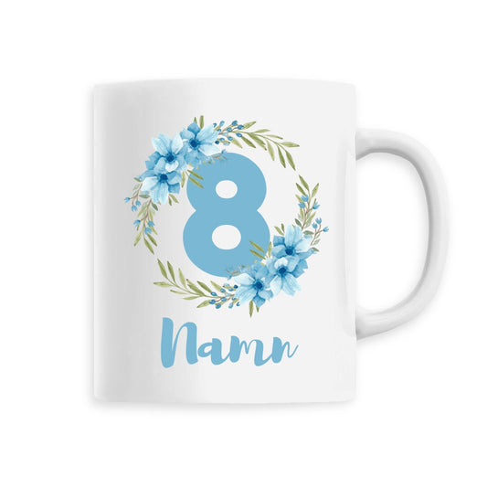 Flower Flow Blue | Hållbar Keramikmugg