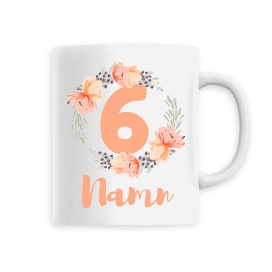 Flower Flow Peach | Hållbar Keramikmugg