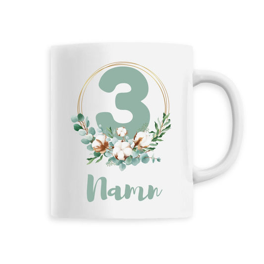 Flower Flow Green | Hållbar Keramikmugg