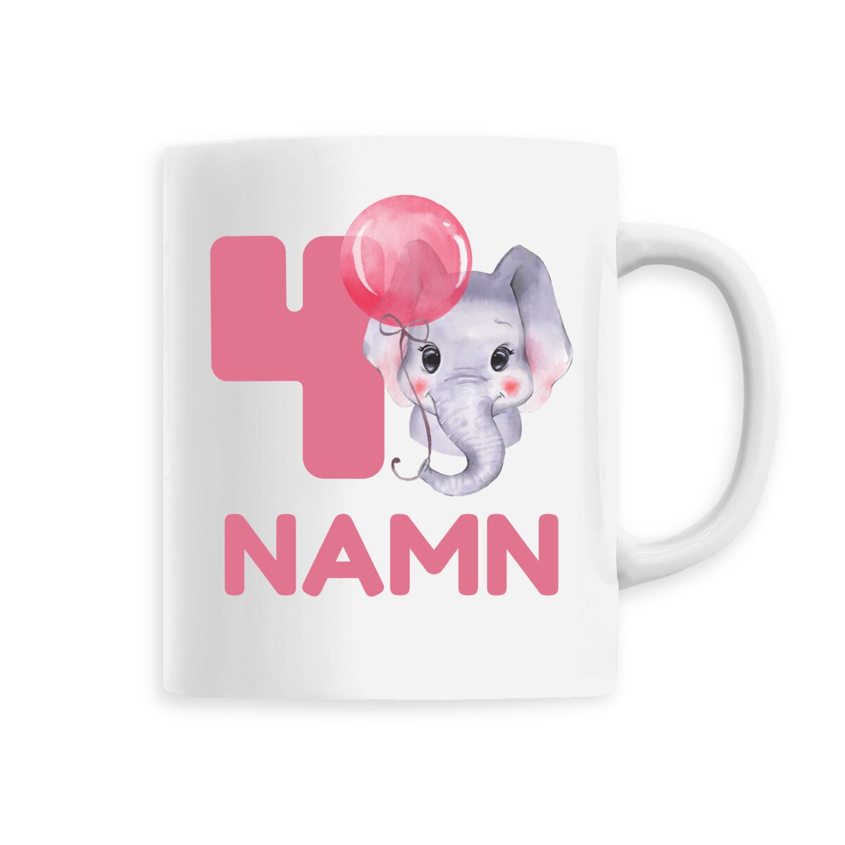 Cuddly Cute Elephant | Hållbar Keramikmugg