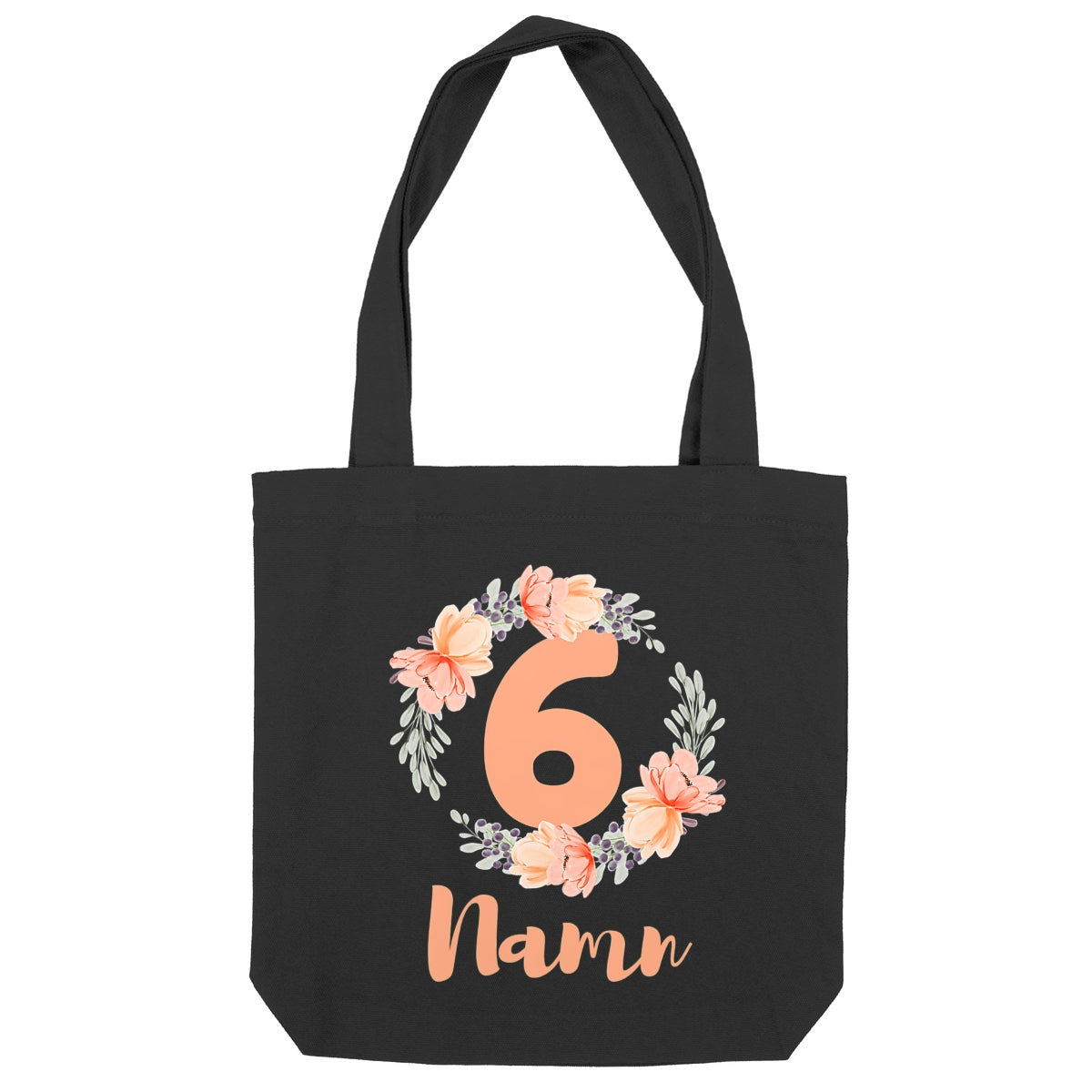 Flower Flow Peach | Återvunnen Tygkasse