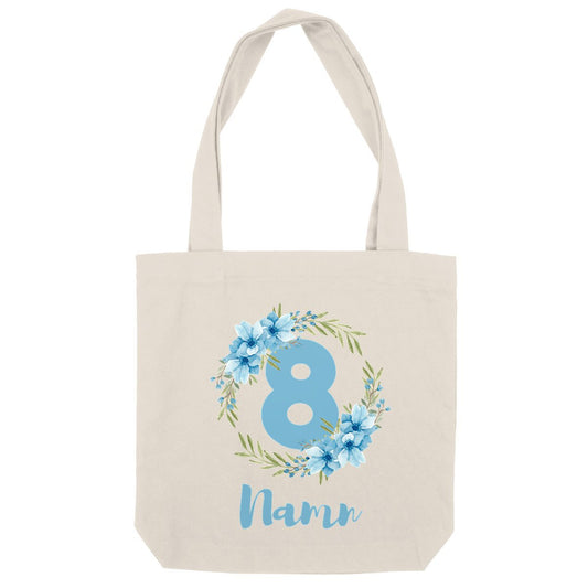 Flower Flow Blue | Återvunnen Tygväska