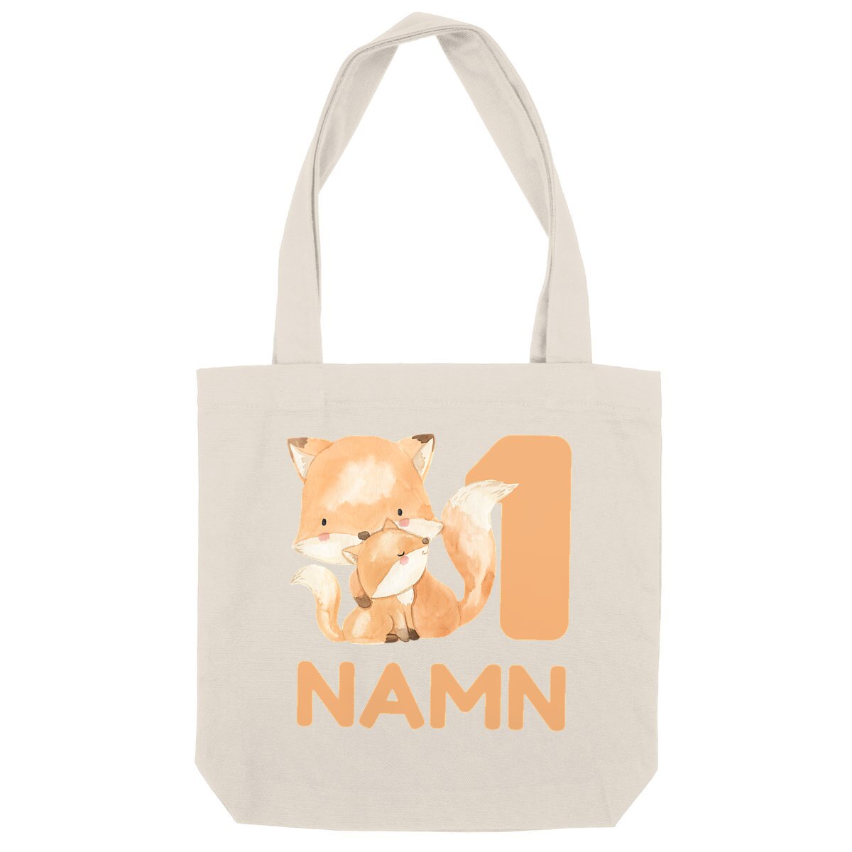 Cuddly Cute Fox  | Återvunnen Tygkasse