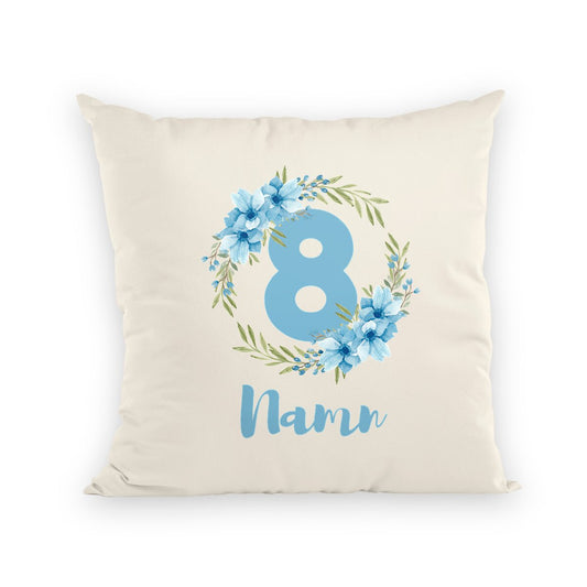 Flower Flow Blue | Återvunnen kudde