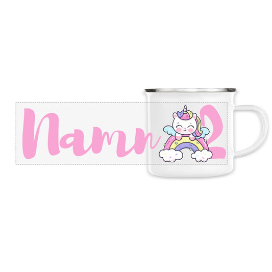 Unicorn Universe Rainbow | Hållbar Emaljmugg