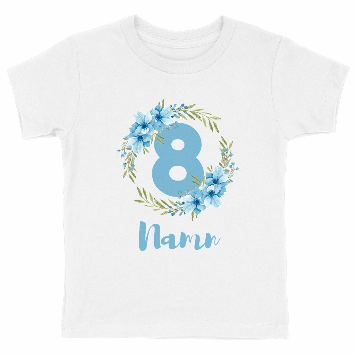 Flower Flow Blue | Ekologisk Tee 